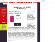 Tablet Screenshot of mens-fitness-and-health.com